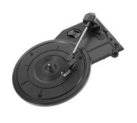 LIGIGWASH Vintage Record Player Needle with Large 200mm Gramophone Movement Built-in Speakers Retro Black Plastic Turntable Easy to Use Home Decor