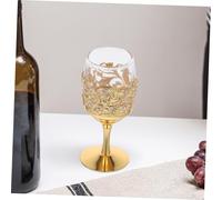 LIGIGWASH Vintage Wrapped Wine Glass Goblet Small Reusable Metal Liquor Cup for Whiskey Cocktails and Water Portable Retro Drinkware for Parties Weddings Festivals and Home Bar Use