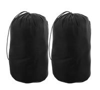 LIGIGWASH Waterproof Storage Pouch: Reusable Drawstring Bag - Travel Organizer for Swimsuit Storage Beach Swimsuits Towels Pool Accessories Black