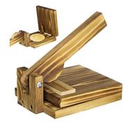 LIGIGWASH Wooden Dumpling Press Mold with Ergonomic Handle Convenient Dough Presser for Dumplings Biscuits Corn Pies Sturdy Manual Wrapper Maker Kitchen Gadget