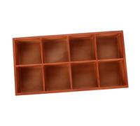LIGIGWASH Wooden Organizer Box with Divider Natural Multi Compartment Dry Fruit Serving Tray for Snacks and Nuts Polished Wood Storage Plate for Tea and Ornaments Rustic Section Serving