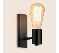 LIGKIN Industrial Wall Light Spotlight Retro Design E27 Vintage Swivelling Metal Wall Lamp Interior Lighting for Stairs Hallway Living Room