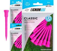 LIGNUM 50x More Durable Microwood Golf Tees 2 3/4 Inch - 72mm / Adjustable Golf Tee/Innovative Wood Fibre and Natural Adhesives/Golf Tee, Golf Tees 2 3/4, Tees Golf, Golf Ball Tees / 36 Pieces