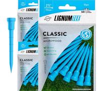 LIGNUM 50x More Durable Microwood Golf Tees 2 3/4 Inch - 72mm / Adjustable Golf Tee/Innovative Wood Fibre and Natural Adhesives/Golf Tee, Golf Tees 2 3/4, Tees Golf, Golf Ball Tees / 36 Pieces