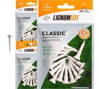 LIGNUM Perfect for Hybrids and Irons 50x More Durable Microwood Short Golf Tees 1 ½ Inch - 38mm / Innovative Wood Fibre/Short Tees, 1.5 Inch Golf Tees, Golf Tee Small, Golf Tees / 48 Pieces