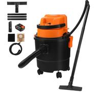 LIGO Cordless Wet & Dry Vacuum Cleaner, 4 Peak HP Portable Shop Vac with 4.0Ah Battery, 15L Capacity, HEPA Filter & Accessories for Home, Garage, Car & Workshop