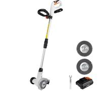 LIGO Weed Remover Tools, 20V Cordless Weeder, Moss Patio Block Paving Cleaner Brush Tools, Included 2.0Ah Battery and Fast Charger, Lightweight, for Driveway, Garden Paths