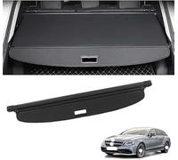 LIGPING Car Retractable Rear Trunk Parcel Shelf Cargo Covers For Benz CLS Shooting Brake (X218 Facelift 2014) 2014,Luggage Curtain Privacy Protective Accessories,Carbon fiber skin