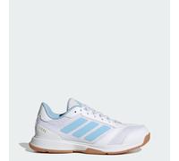 adidas Women's Ligra 8 Womens Indoor Shoes, FTWR White/Clear Sky/Gold met., 4 UK