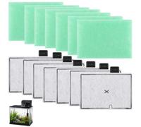Ligseax 14Pcs CF1 Fish Tank Filter Cartridges for Interpet 7 Month Pack | CF1 Cartridge Filters Multiple Pack Replacement Kit for Aquarium (7 X Filter Cartridges, 7 X Filter Pads)