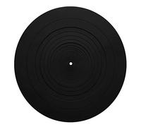 LIGSLN 12 Inch Turntable Platter Mat Rubber Silicone Slipmat Pad for All for LP Record Players Black Platter Mat White