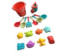 LIGSLN 14/16PCS Beach Sand Toy Set For Kids With Bucket Watering Can Shovel Rakes And Sea Animal Molds For Creative Play Castles Building Kits
