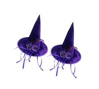 LIGSLN Elegant Witch Hat Velvety With Color Ribbon Roses Accent For Halloween Costume Parties Witch Hat For Cosplays And Theme Parties