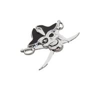 LIGSLN Weatherproof Long Lasting Demonic Metal Car Sticker Emblems For Auto Motorcycle Decoration With Pirate Motifs Quick Application Vehicle Sticker