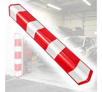 LIGUIEN Self-adhesive Garage Corner Protector, Garage Wall Protector Foam Wall Corner Guard, Reflective Wall Edge Protectors For Impact Protection For Parking Garages 80cm(Rounded corner-D,2pcs)