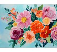 Liguolnn Square Diamond Painting Kits for Adults & Kids, Full Drill Beautiful Flowers 5D Diamond Art, Perfect for Stress Relief Hobby, DIY Beginners Home Wall Decor Perfect Idea, 80x100cm A-758