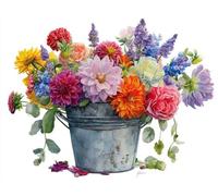 Liguolnn Square Diamond Painting Kits for Adults & Kids, Full Drill Flower 5D Diamond Art, Perfect for Stress Relief Hobby, DIY Beginners Home Wall Decor Perfect Gifts Idea, 20x30cm A-401
