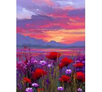 Liguolnn Square Diamond Painting Kits for Adults & Kids, Full Drill Flower Landscape 5D Diamond Art, Perfect for Stress Relief Hobby, DIY Beginners Home Wall Decor Perfect Gifts Idea, 20x30cm A431