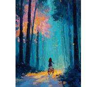 Liguolnn Square Diamond Painting Kits for Adults & Kids, Full Drill Girl Forest 5D Diamond Art, Perfect for Stress Relief Hobby, DIY Beginners Home Wall Decor Perfect Gifts Idea, 40x50cm A-859