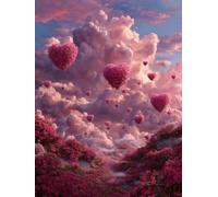 Liguolnn Square Diamond Painting Kits for Adults & Kids, Full Drill Sky Love 5D Diamond Art, Perfect for Stress Relief Hobby, DIY Beginners Home Wall Decor Perfect Gifts Idea, 80x100cm A-1011