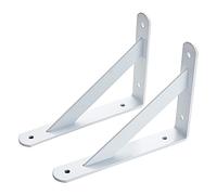 LIGUOYI 2Pcs Metal Bracket Triangle, Microwave Bracket, Right Angle With Fixings, For Table Bookshelf Wood Board Furniture Window, Wall Mounted Shelve Brackets, Shelf Brackets Heavy Duty