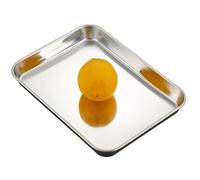 LIGUOYI Baking Sheet Pan Stainless Steel Oven Sheet Pan Tray 9.2×6.9" 16×12" 23.6×15.7" Rectangular Nonstick Tray, Cookie Tray Heat-resistants Toaster Oven Pan Metal Trays(31.5x24.5x2.5cm)