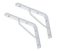 LIGUOYI Heavy Duty Shelf Brackets Supports, 2 Pcs Floating Shelf Brackets En Triangle, Made Of Strong Aluminum, 100kg Load Capacity, For Any Type Of Wood Shelves Brackets