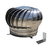 LIGUOYI Wind Turbines Air Vents, Roof Ventilator, Zero Consumption, 304 Stainless Steel Air Vents, Internally Braced Wind Turbine, Anti-rust, Anti-corrosion, Evacuate Air Circulation