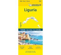Liguria - Michelin Local Map 352: Straßen- und Tourismuskarte 1:200.000