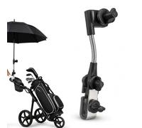Ligynotu Golf Umbrella Holder for Trolley, Wheelchairs | Adjustable Umbrella Stand Universal Umbrella Clamp for Pushchairs, Electric Vehicles, Bicycles, Golf Buggy