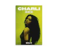LIHAIXUAN Charli Xcx Brat Poster Canvas Wall Art Aesthetic Pictures Art Prints for Wall Decor 12x18inch(30x45cm) Unframe-style