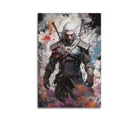 LIHAIXUAN Witcher 3 Poster Canvas Wall Art Aesthetic Pictures Art Prints for Wall Decor 24x36inch(60x90cm) Unframe-style