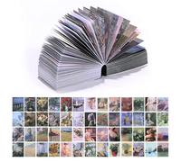 LIHAO 400PCS Vintage Scrapbook Paper 4x5 cm Journaling Supplies Scrapbooking Material Paper Set Nature Collection Set