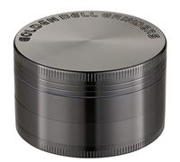 LIHAO Grinder 4 Layers Spice Grinder Zinc Alloy Grinder with Sifter and Magnetic Top for Spices 3 inches - Nickle Black