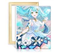 LiHEQING Canvas Drawing Paintwork Kit Genshin Impact Faruzan Kids Adults Wall Decor Pictures for Home Wall Decor No Frame(30x40cm)
