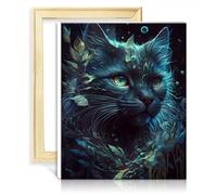 LiHEQING Paint by Numbers Brushes Kits Persian Cat Adorable DIY Beginners Acrylic Paint by Numbers Number Painting Art with Frame(30x40cm)