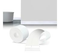 LIHIQIYA Flexible Skirting Board Self-Adhesive White 6 m PVC Skirting Board, Flexible Plinth, Flexible Baseboard, Suitable for Kitchen and Bathroom, Self-Adhesive PVC Corner 23 x 32 mm