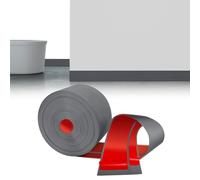 LIHIQIYA Soft Skirting Board, Self-Adhesive, Grey, 6 m Skirting Board, Self-Adhesive, 80 x 20 mm, Bending Strip, PVC, Flexible Kink Strip, Floor Strip, End Strip for Bathroom, Kitchen, Bathroom