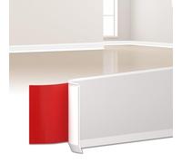 LIHIQIYA Soft Skirting Board, Self-Adhesive, Wide White, 6 m Skirting Board, Self-Adhesive, 100 x 20 mm, Bending Strip, PVC, Flexible Kink Strip, Floor Strip, End Strip for Kitchen, Bathroom