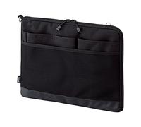 LIHIT LAB Laptop Sleeve, Water & Stain Repellent, Horizontal, 13.4" x 9.8", Black (A7681-24)