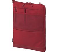 LIHIT LAB Laptop Sleeve, Water & Stain Repellent, Vertical for Backpack, 13.4" x 9.8", Red (A7683-3)
