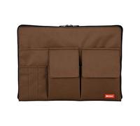 LIHIT LAB Laptop Sleeve with Storage Pockets (Bag-in-Bag), 10 x 13.8 Inches, Brown (A7554-9)