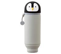 Lihit Lab PuniLabo Stand Up Pen Case (Pen Holder), 2.4" x 7.8", Penguin (A7712-10)