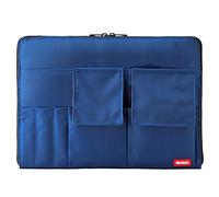 LIHITLAB Laptop Sleeve with Storage Pockets (Bag-in-Bag), 10 x 13.8 Inches, Indigo (A7554-11N)