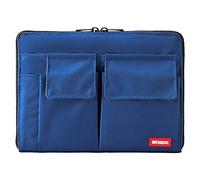 LIHITLAB Bag Laptop Sleeve with Storage Pockets (Bag-in-Bag), 7.1 x 9.8 Inches, Indigo (A7553-11N)