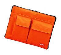 LIHITLAB Bag Laptop Sleeve with Storage Pockets (Bag-in-Bag), 7.1 x 9.8 Inches, Orange (A7553-4)