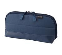 LIHITLAB Pen Case (Pencil Case), Water & Stain Repellent, 8" x 4'', Navy (A7688-11)