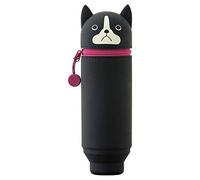 LIHITLAB PuniLabo Stand Up Pen Case (Pen Holder), 2.4" x 7.8", Boston Terrier (A7712-8)