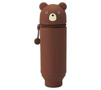 LIHITLAB PuniLabo Stand Up Pen Case (Pen Holder), Bear, 2.4" x 7.8" (A7712-1)