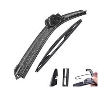 LIHONGMM Complete Wiper Blades Kit for Peugeot 107 2005-2014 - Front and Rear Replacement Wipers + Brushes & Cutter Accessories